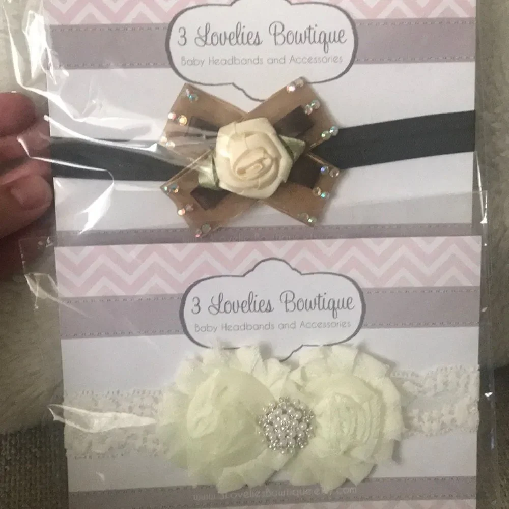 Brand New 2 Baby Girl Headbands